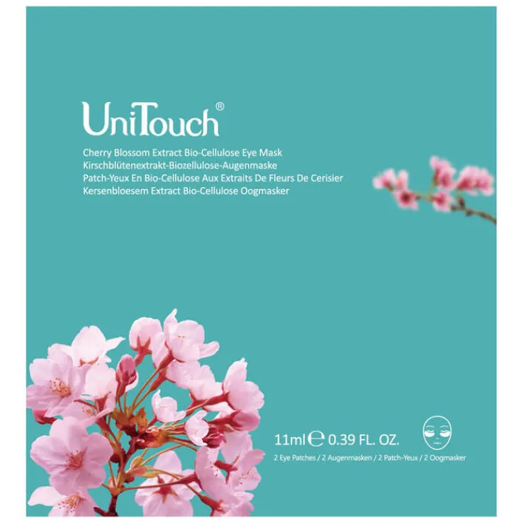Unitouch Kirschblütenextr.-Biozellulose Augenmaske, 11 ml