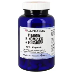 Vitamin B Komplex + Folsäure GPH Kapseln, 180 St