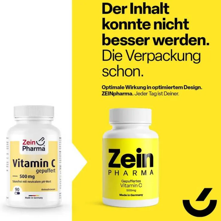 Vitamin C gepuffert Kapseln, 90 St