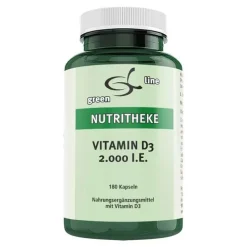 Vitamin D3 2.000 I.E. Kapseln, 180 St