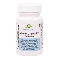 Vitamin D3 plus K2 Tabletten, 60 St