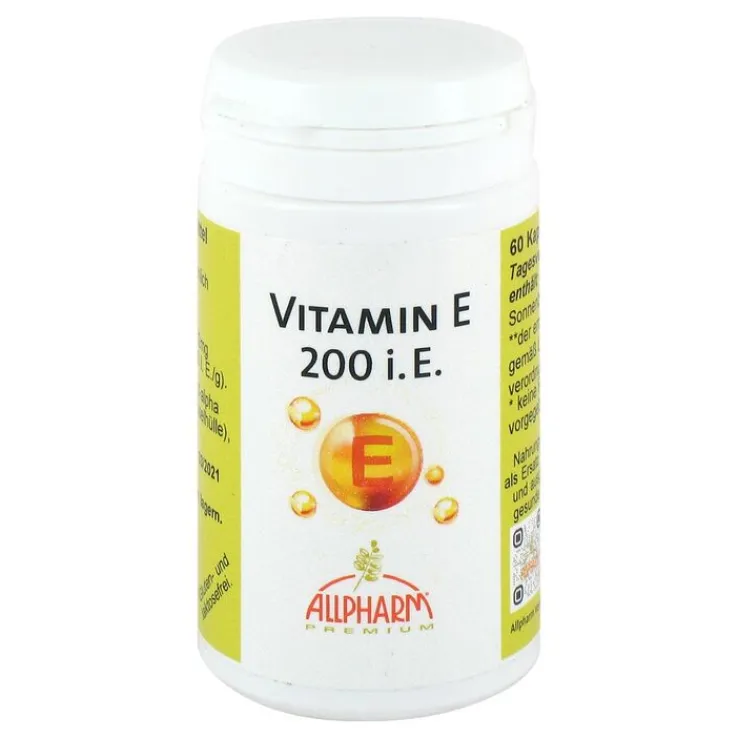 Vitamin E Allpharm Premium 200 I.E. Kapseln, 60 St