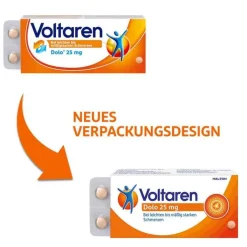 Voltaren Dolo 25mg Tabletten, Schmerztabletten gegen Rückenschmerzen, 10 St