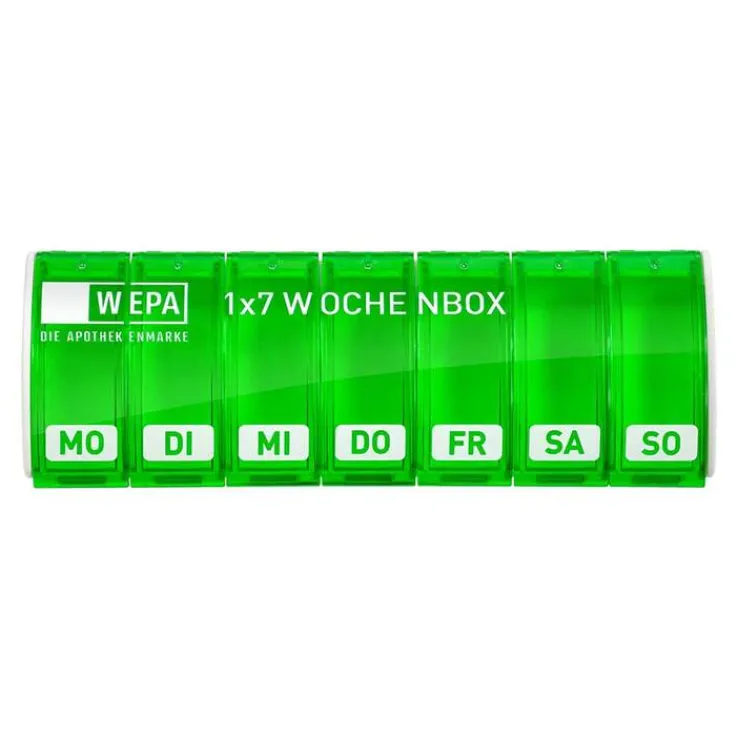 Wepa 1x7 Wochenbox UV-Schutz + grün, 1 St