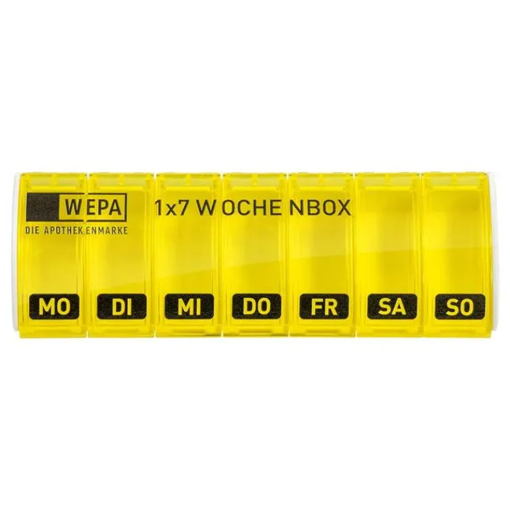 Wepa 1x7 Wochenbox UV-Schutz + gelb, 1 St