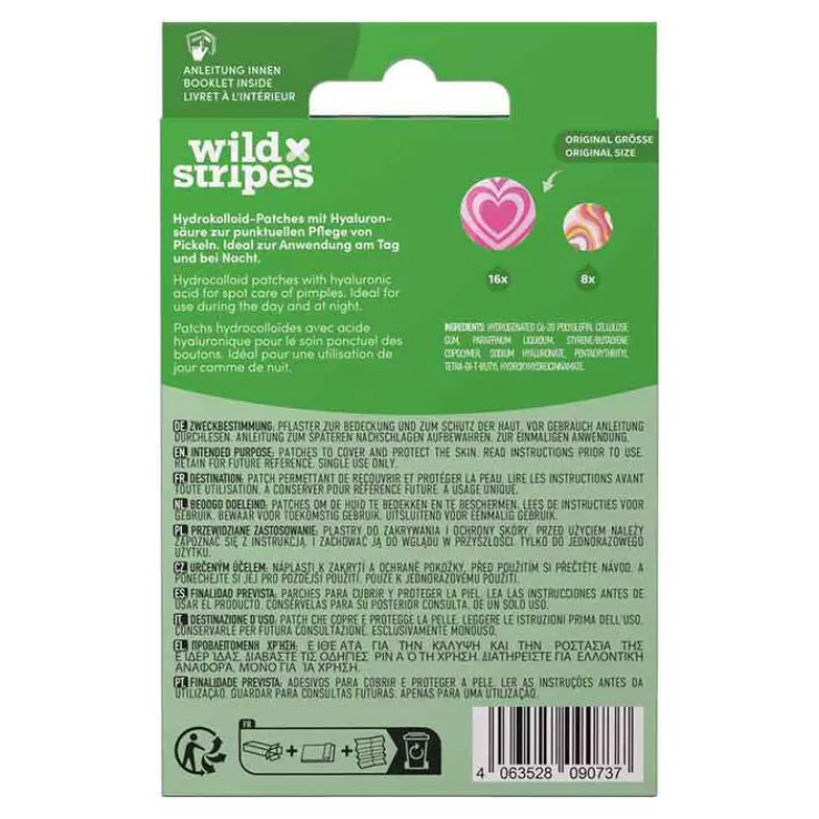 Wild Stripes Anti-Pickel Patches Groovy Recover, 24 St